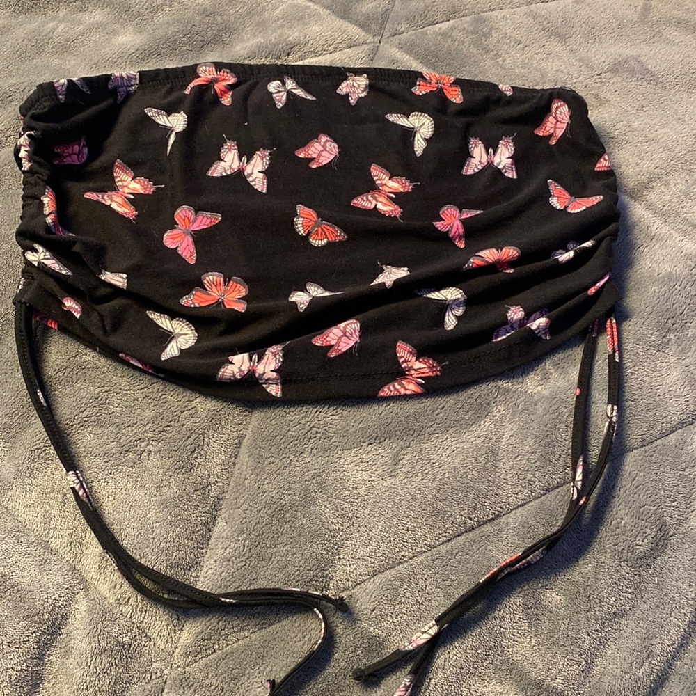 Adjustable Butterfly Tube Top